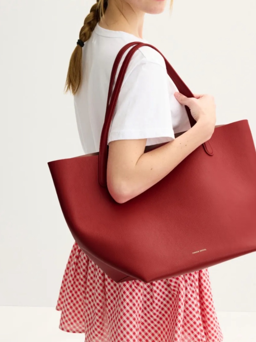 Mansur Gavriel Red Everyday Soft Tote Bag Leather - Picture 2 of 7